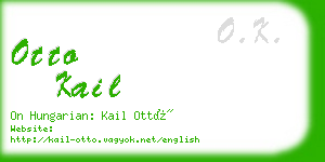 otto kail business card